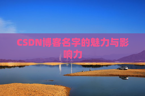 CSDN博客名字的魅力与影响力